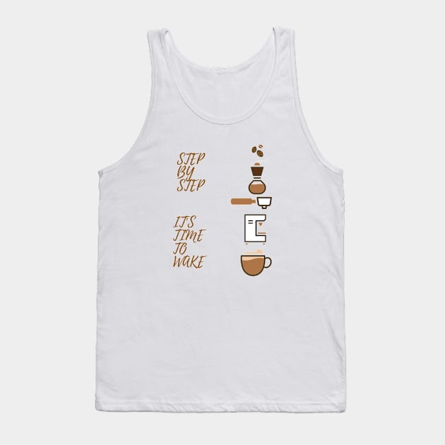 ITS COFFEE TIME Tank Top by Qurax